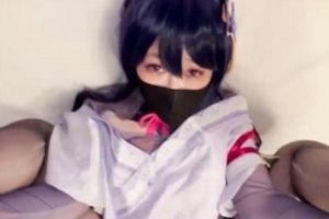 精选某处网红女神COS服装柚子猫雷电将军指教抽C